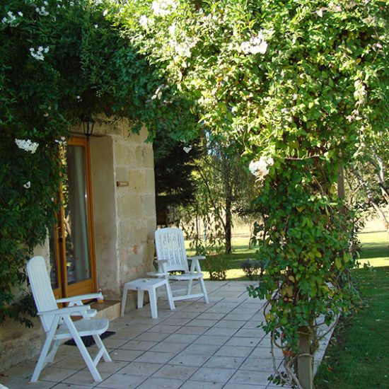 Duck garden patio